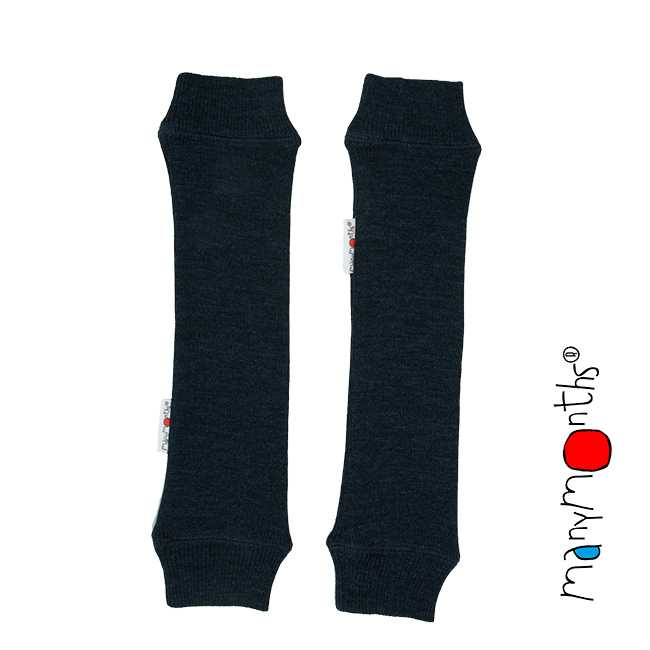 manymonths jambieres guetres laine merino enfant adulte noir