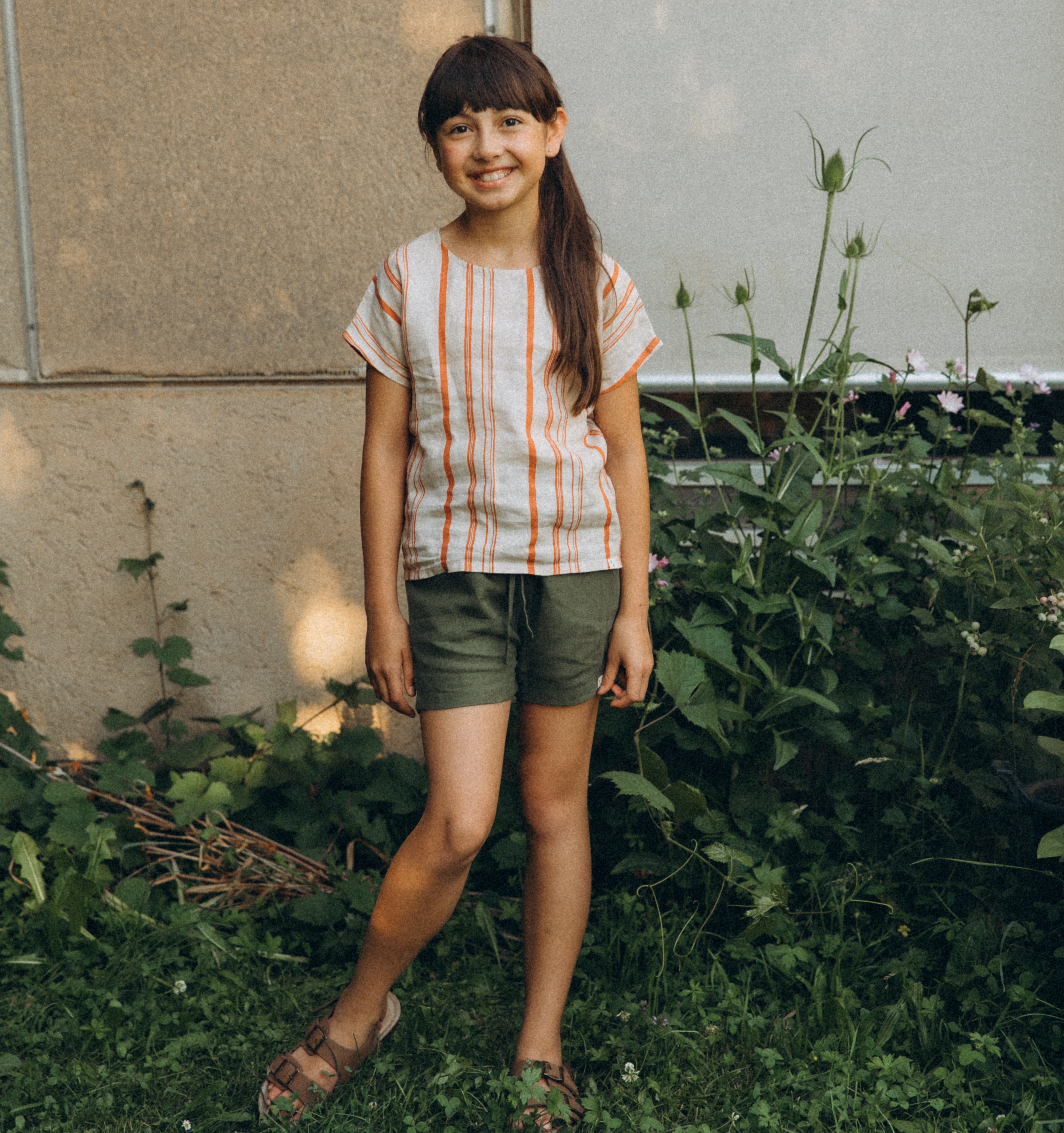Short en pur lin pour enfant mixte - Matona