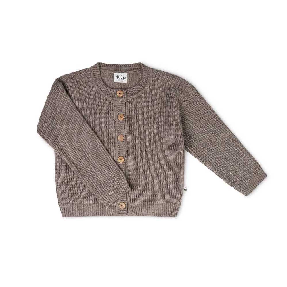 Gilet enfant en laine et cachemire recyclés - Matona - derniers exemplaires