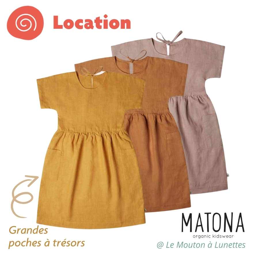 Location robe en lin enfant matona