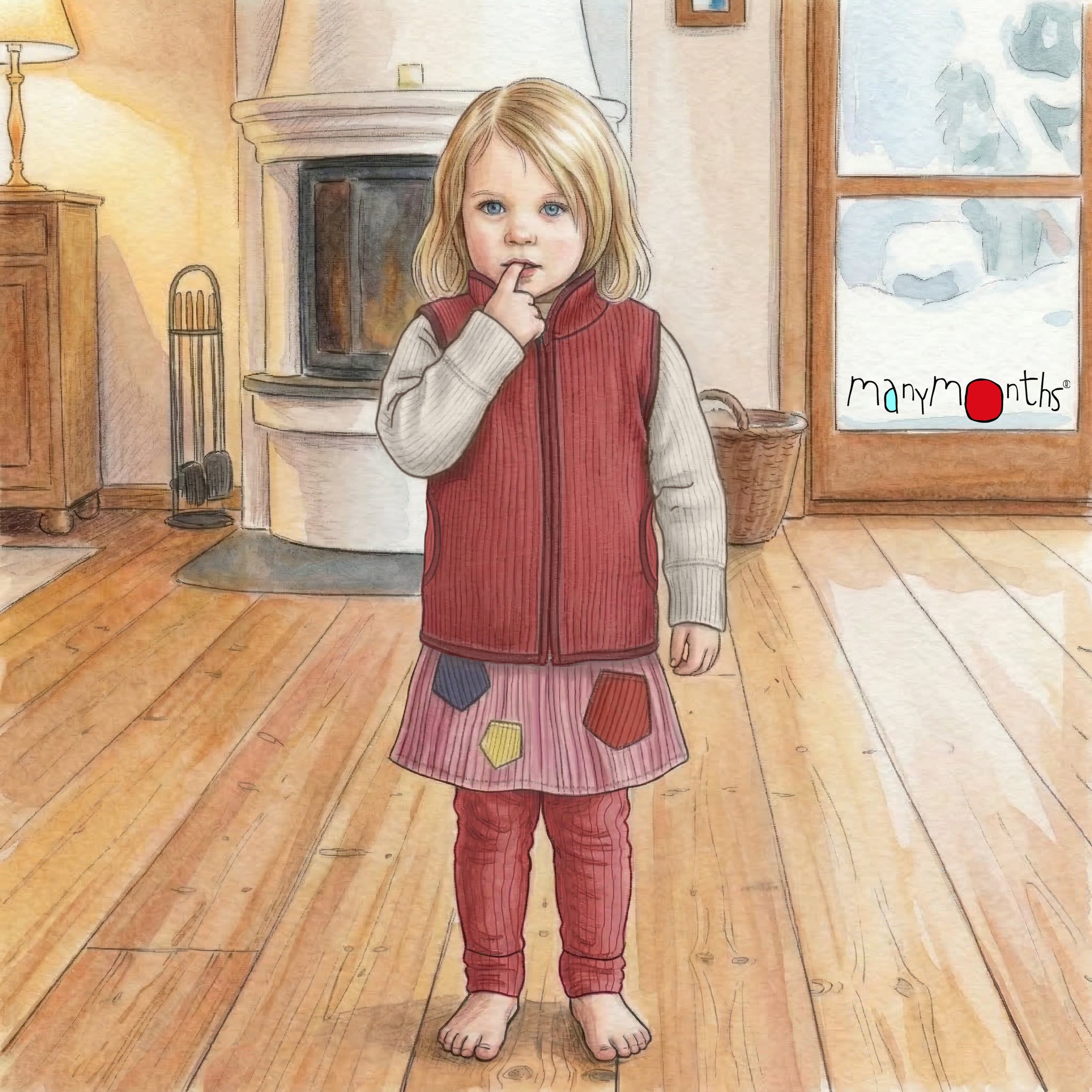 Gilet sans manches en laine mérinos avec poches et zip - Nouveauté ManyMonths – PREVENTE 2026/27