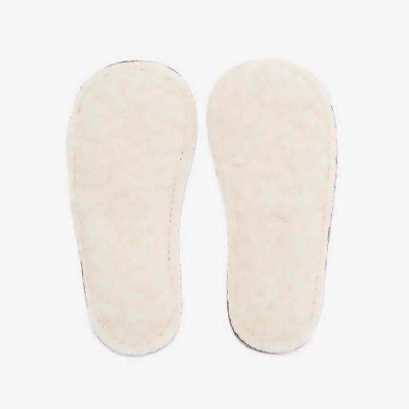 semelles en laine barefoot double face semelles chaudes isolantes pour chaussures minimalistes en laine feutrée et laine polaire