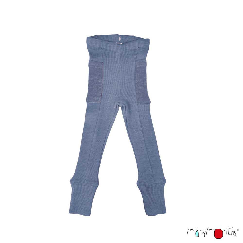 Leggings ManyMonths à poches enfant laine mérinos