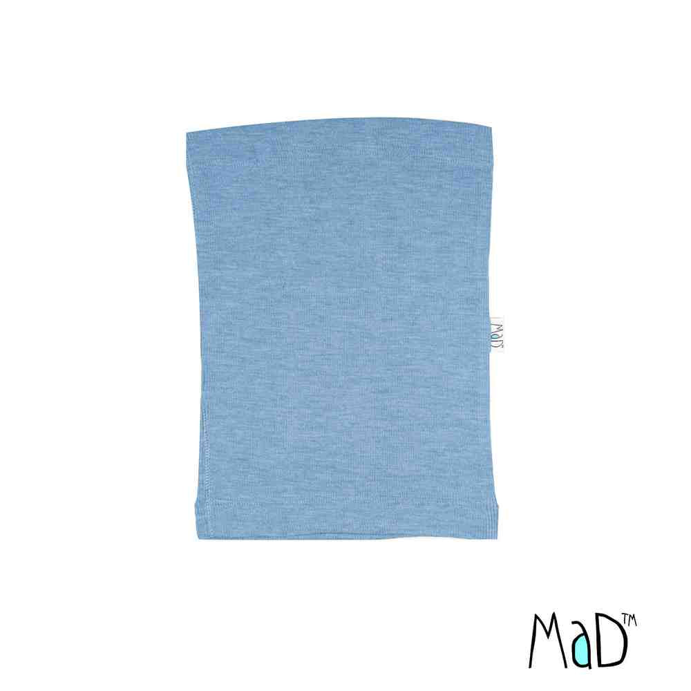 SNOOD ADULTE MaM Woollies_ManyMonths_2022_2023_snood en laine merinos bleu Blue mist