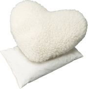 Doudou bouillotte aux noyaux de cerises - Cœur en laine SALING