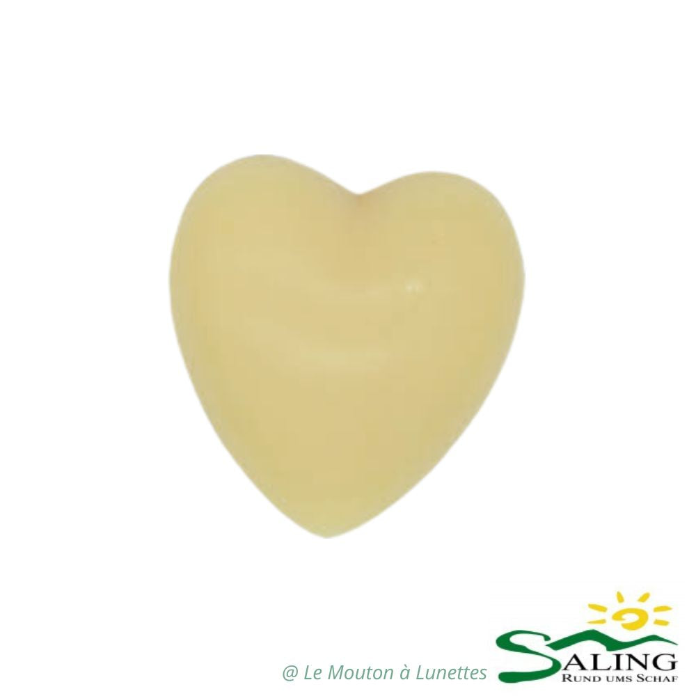 Savon "cœur" au lait de brebis bio 65g - Saling