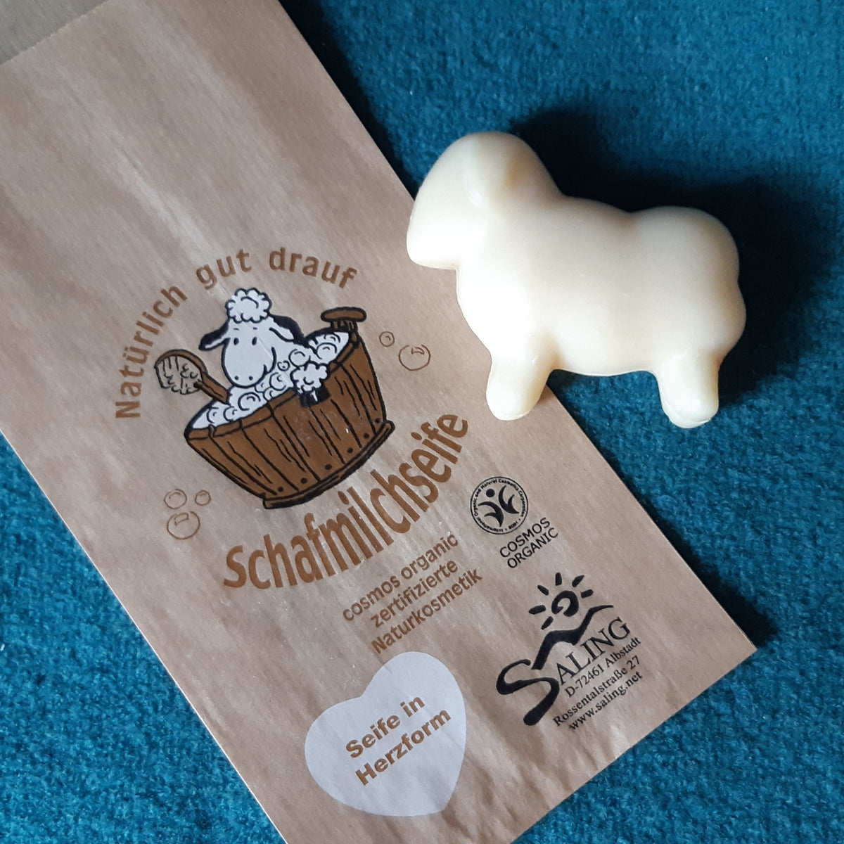 Savon "petit mouton" au lait de brebis bio 85g - Saling
