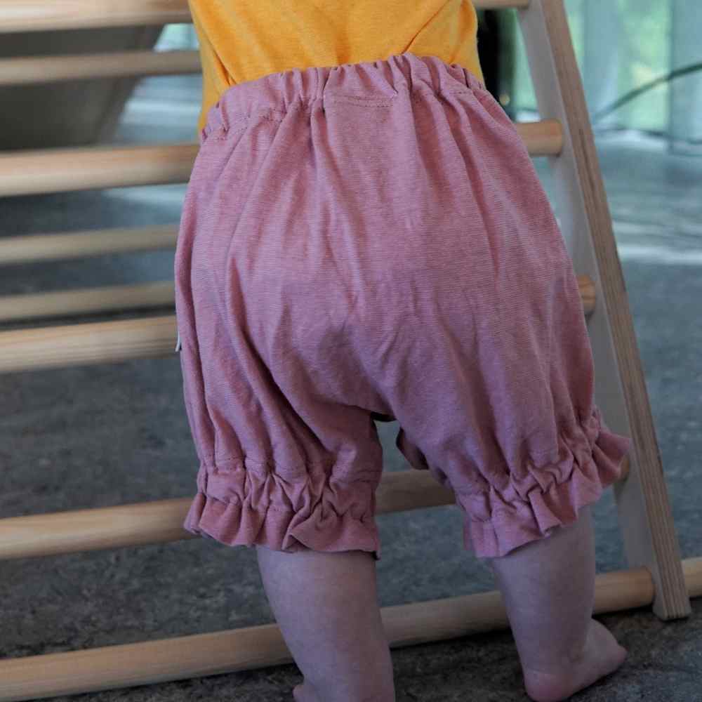 Short flutter bloomers chanvre ManyMonths ECO Hempies bebe evolutif