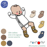 Chaussons ourson pour bébé en laine mérinos - Teddy Booties ManyMonths – PREVENTE 2026/27