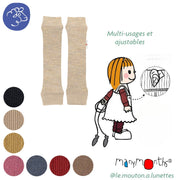 Jambières ManyMonths Enfant - Guêtres en laine mérinos "Tube warmers" – PREVENTE 2026/27