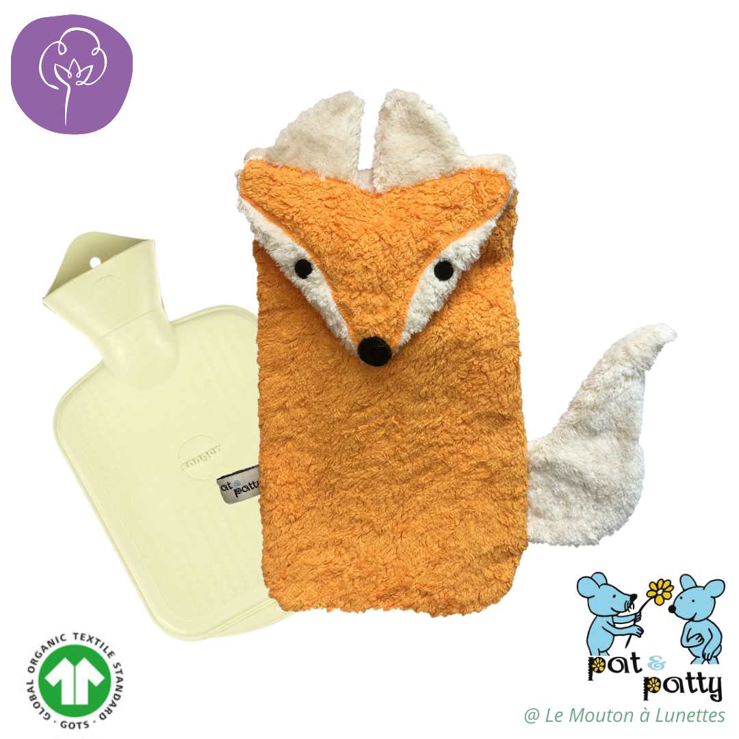 bouillotte renard coton bio enfant pat and patty