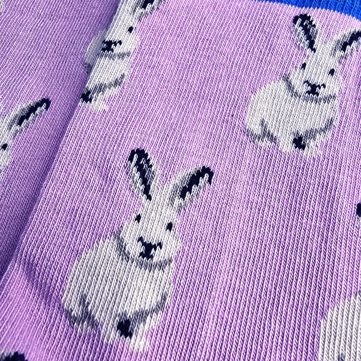 Chaussettes en coton bio "Lapins" - pointures 27 à 42 - Fräulein Prusselise