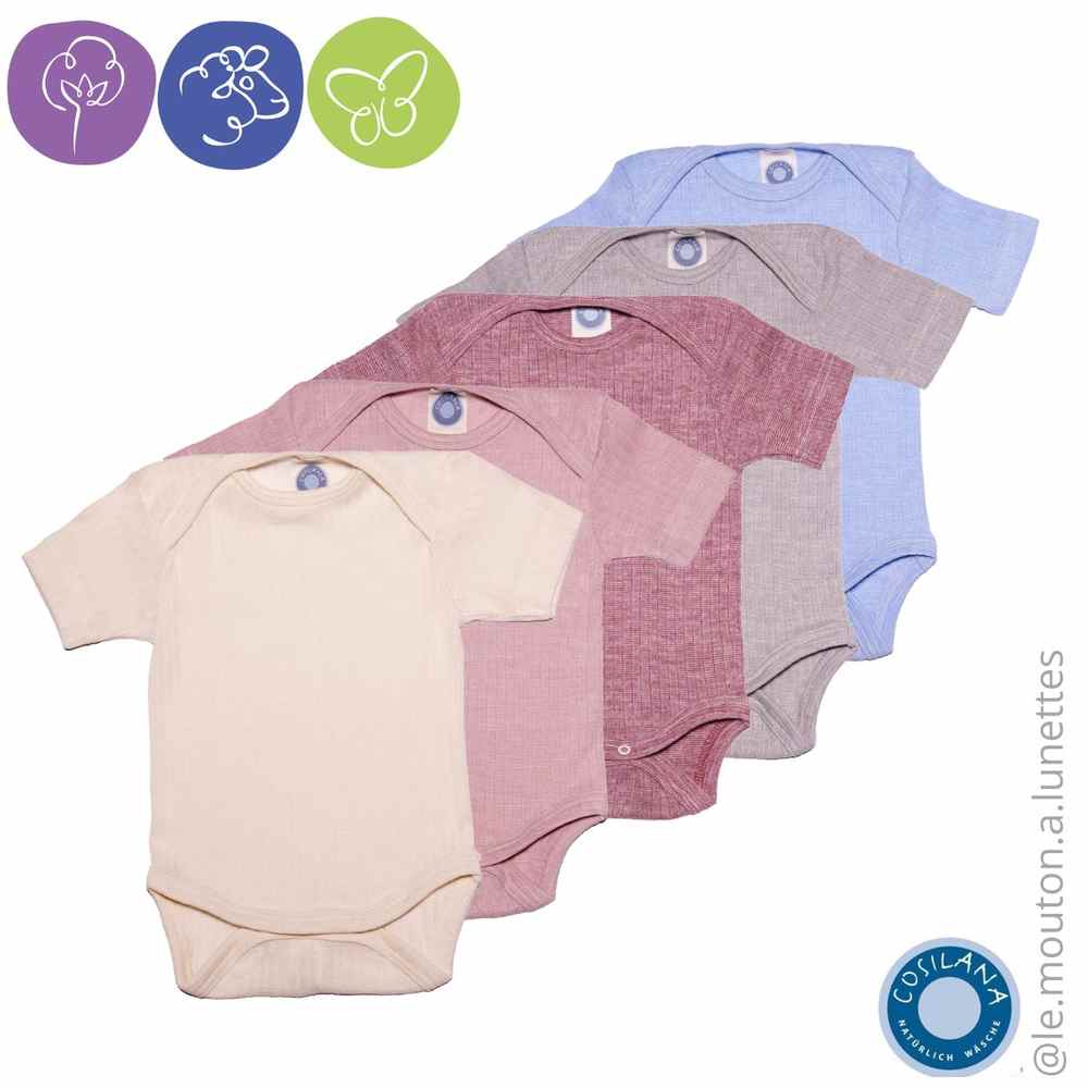 Body cosilana coton bio laine mérinos soie