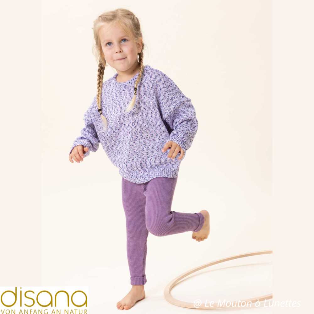 Legging léger en fine laine mérinos bio - Disana