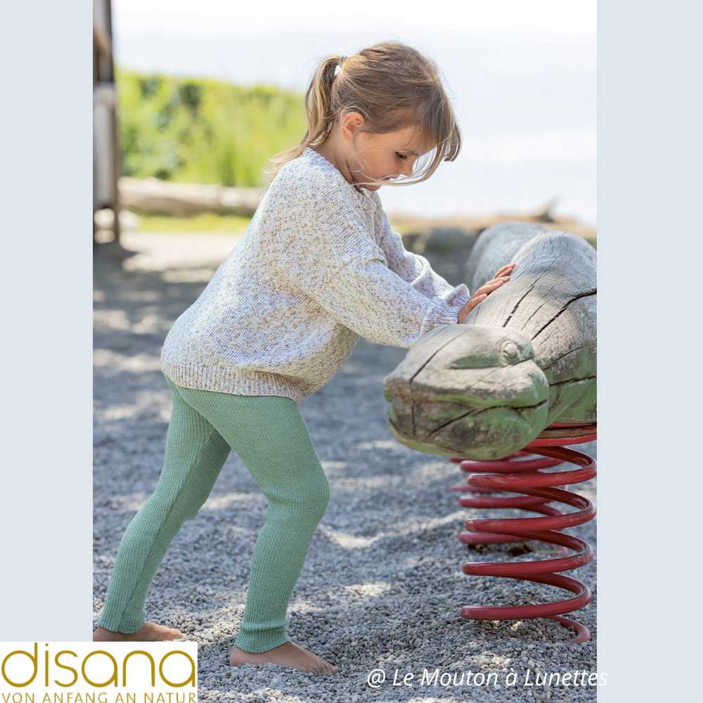 Legging léger en fine laine mérinos bio - Disana