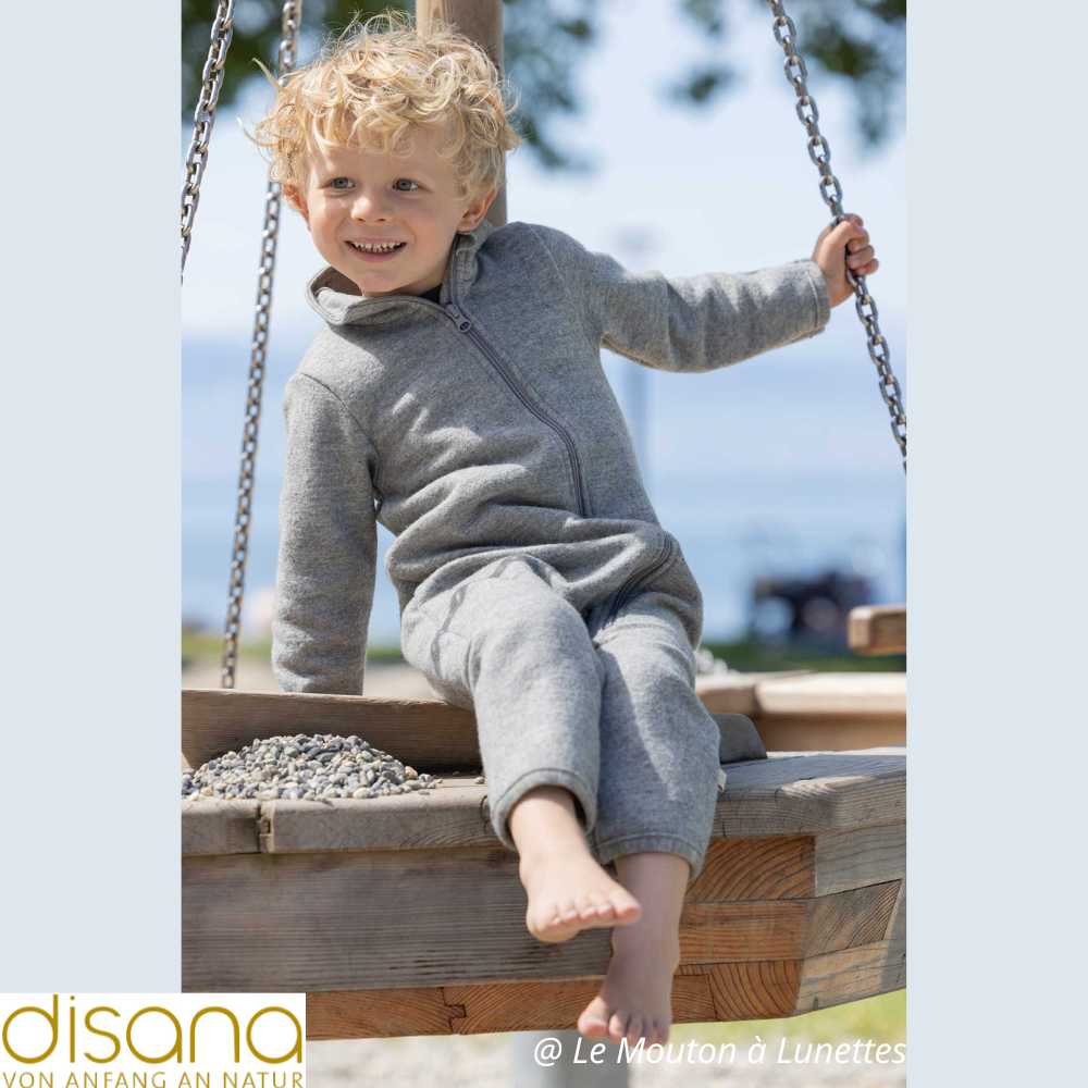 Combinaison bébé DISANA en fine laine bouillie bio 4 saisons
