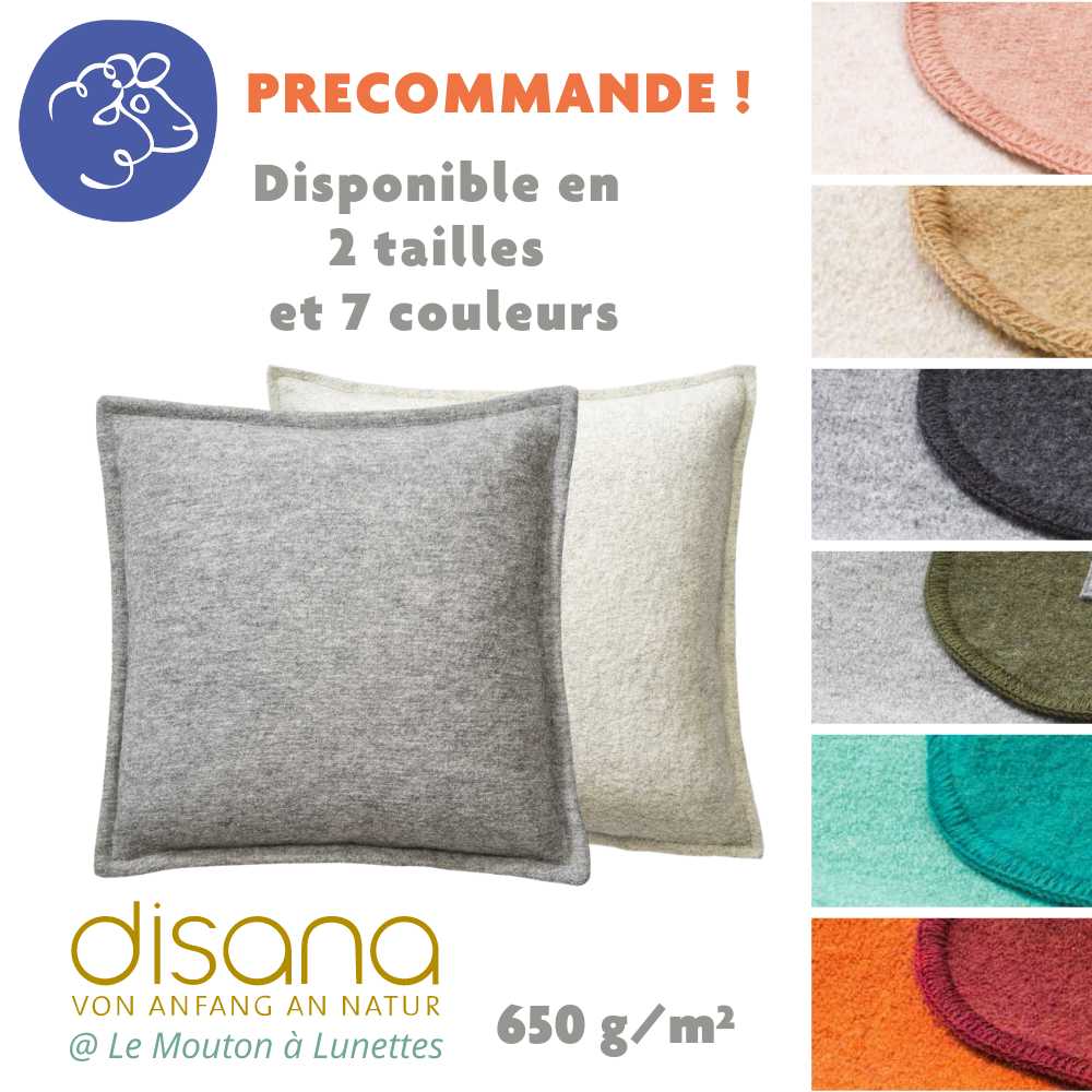 Disana coussin laine bouillie bio merinos pour la maison Housse disana living
