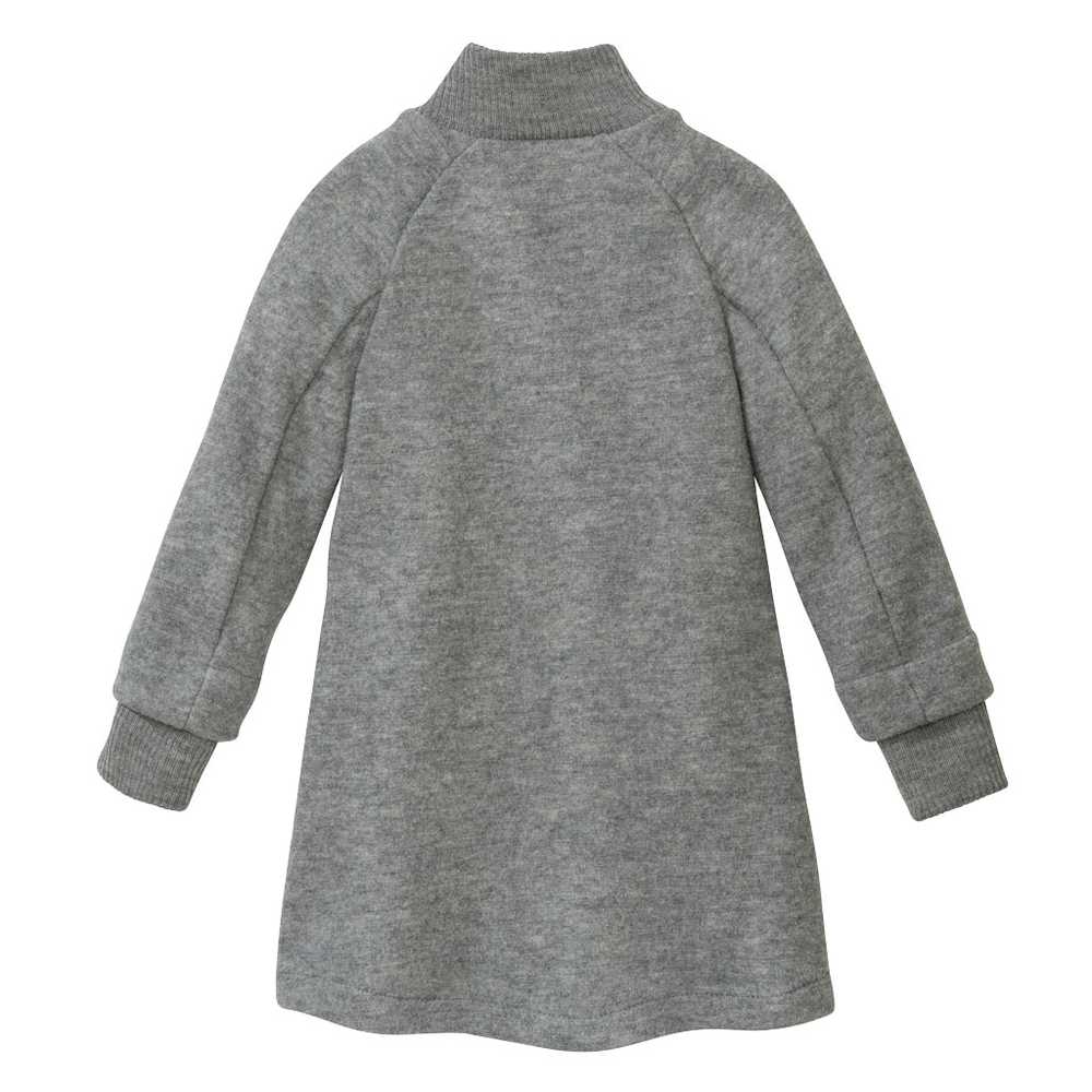 manteau hiver fille disana en laine bouillie bio pour enfant gris
