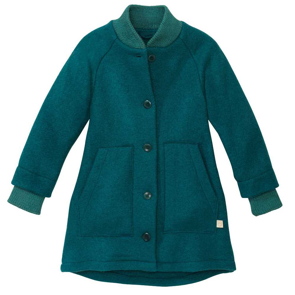 manteau hiver fille disana en laine bouillie bio pour enfant pacific