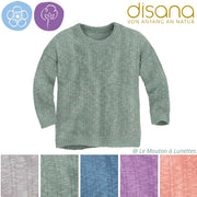 Pullover en lin et coton bio enfant DISANA - Nouveauté !