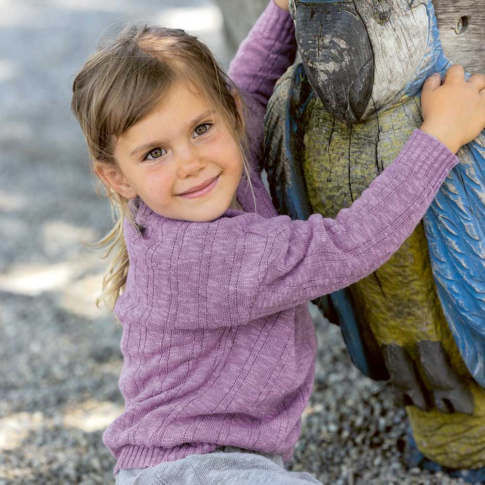 Pullover en lin et coton bio enfant DISANA - Nouveauté !