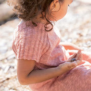 Robe en lin et coton bio DISANA - robe légère manches courtes enfant de 1 à 10 ans