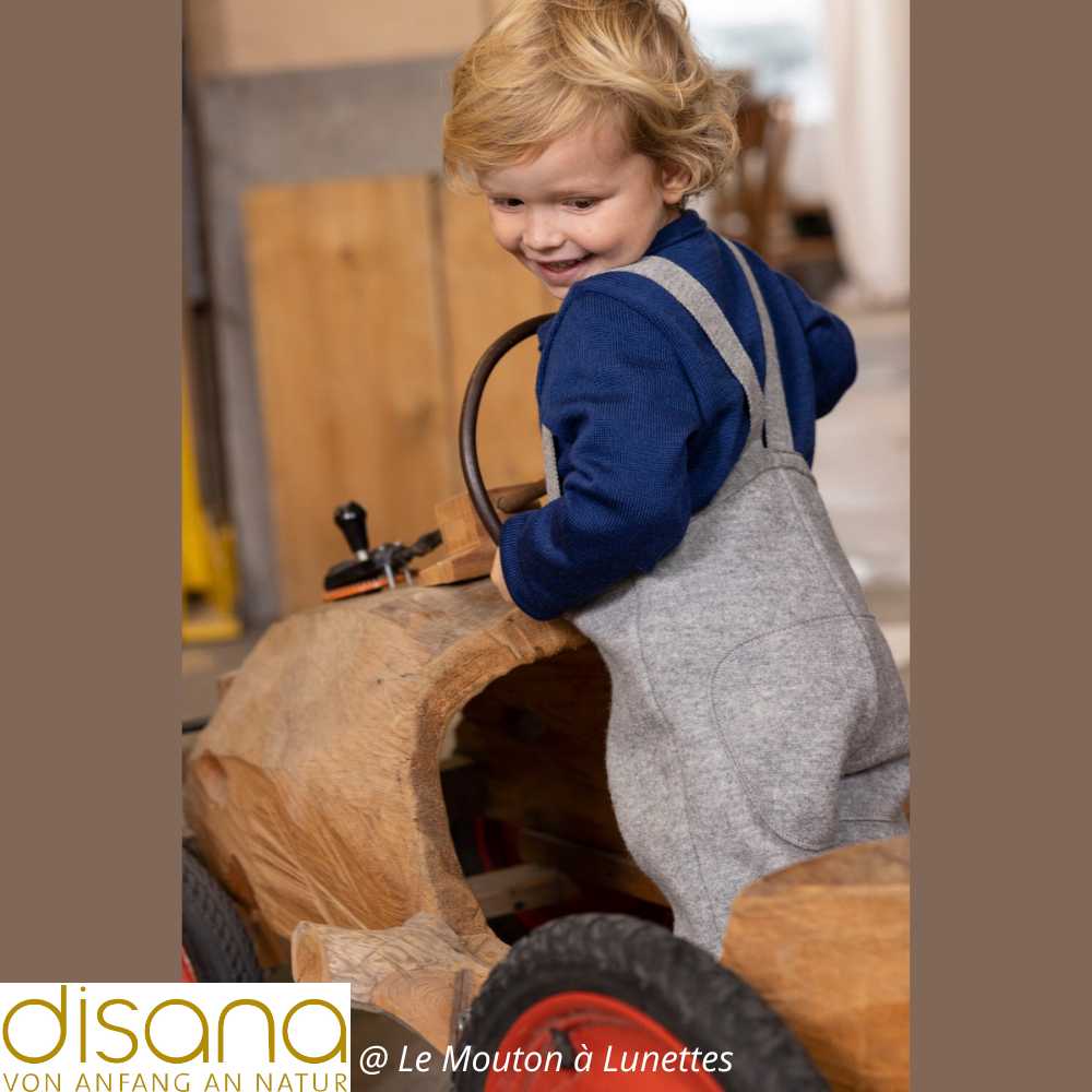 salopette disana outdoor enfant en laine bouillie bio pour jouer dehors en hiver