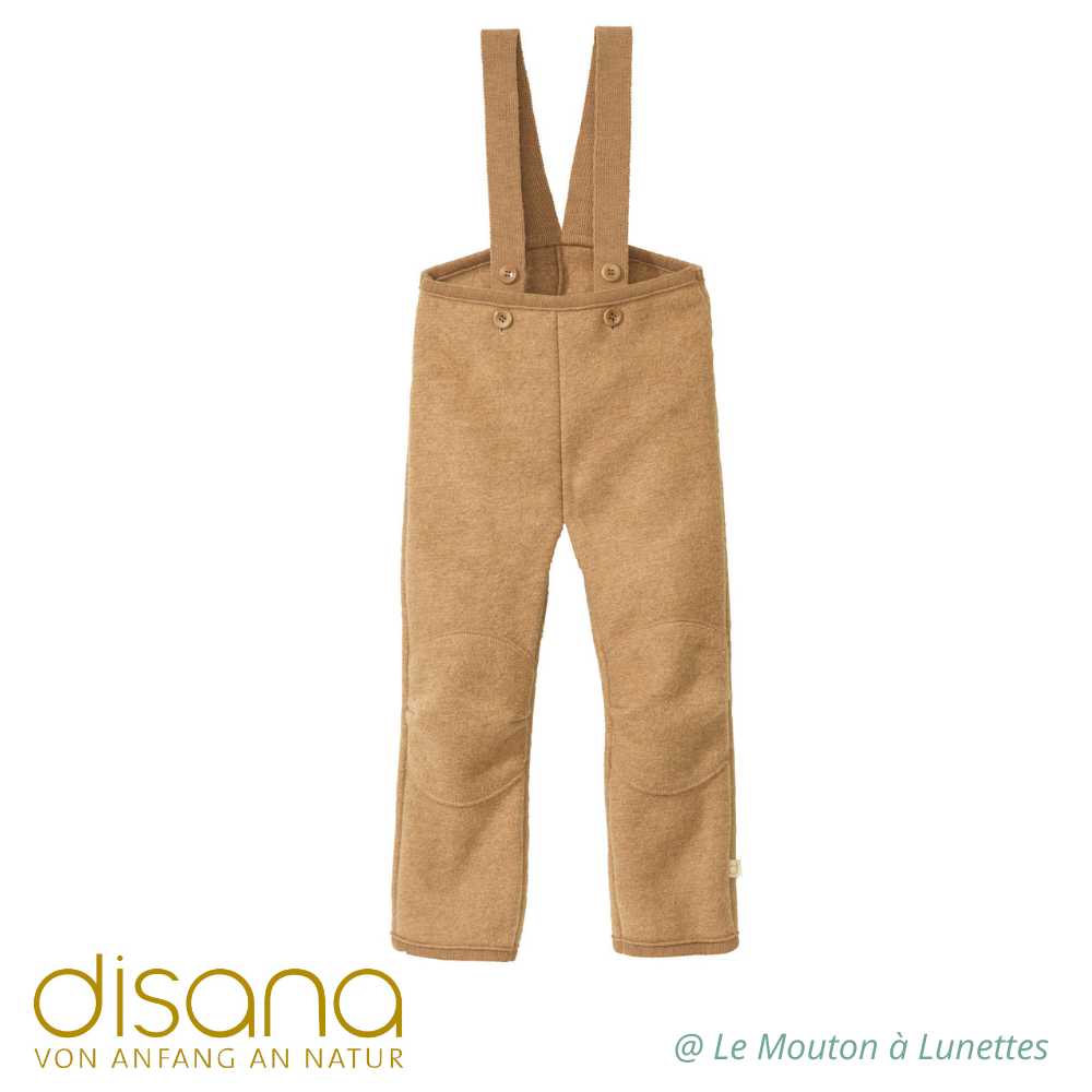 Salopette disana en laine bouillie outdoor enfant caramel
