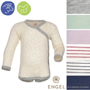 body croisé engel natur en laine mérinos et soie pour bébé - laine et soie bio le mouton à lunettes