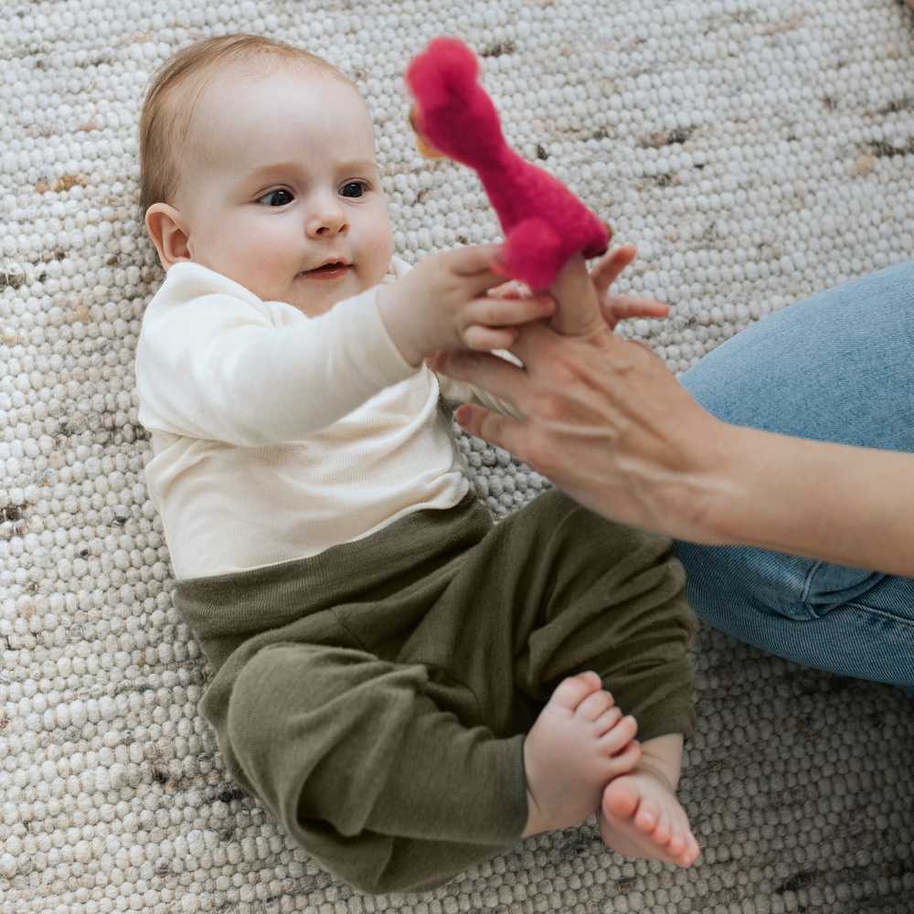 Pantalon bébé évolutif en laine et soie - ENGEL NATUR