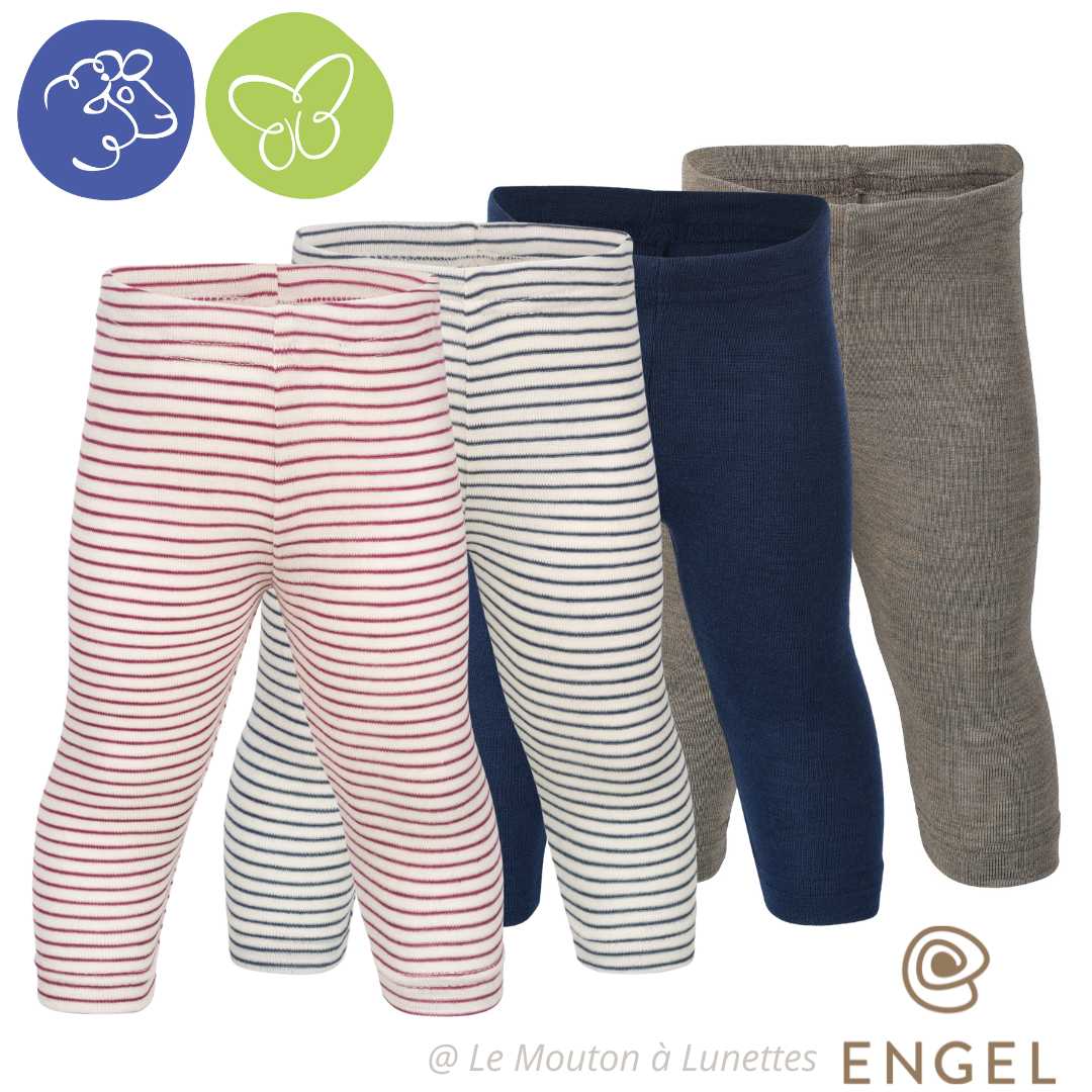 leggings bébé laine mérinos et soie engel natur - collant laine bébé sans pieds
