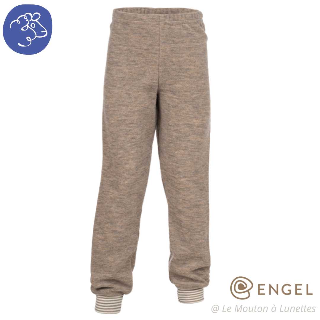 Bas de pyjama laine mérinos éponge bouclette engel natur pour enfant