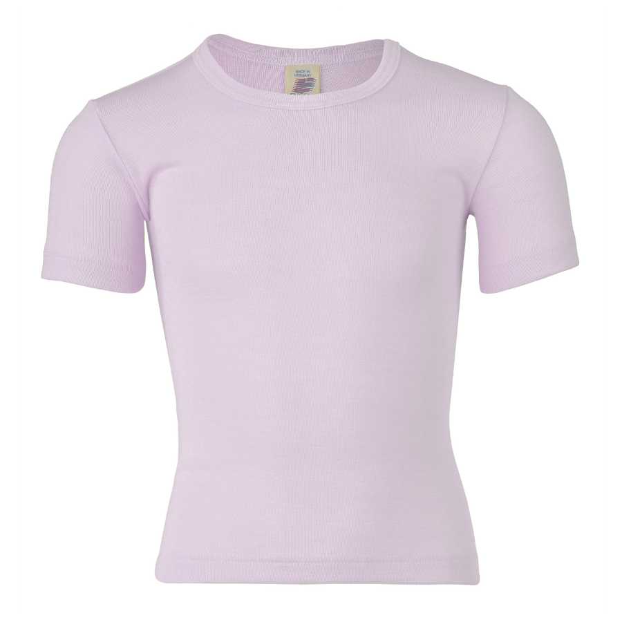 tricot laine mérinos bio enfant manches longues engel natur mauve magnolia