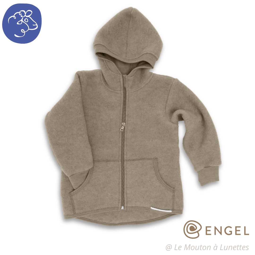 veste polaire bio pour enfant engel natur laine mérinos