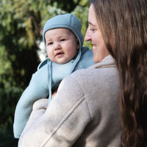Bonnet béguin bébé en laine polaire naturelle Bio - Engel Natur