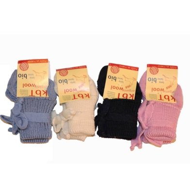 chaussons bébé pure laine hirsch natur chaussettes pour nouveau-né