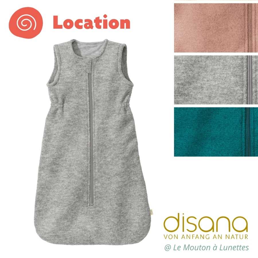 Gigoteuse Disana sac de couchage enfant hiver en laine bouillie bio location