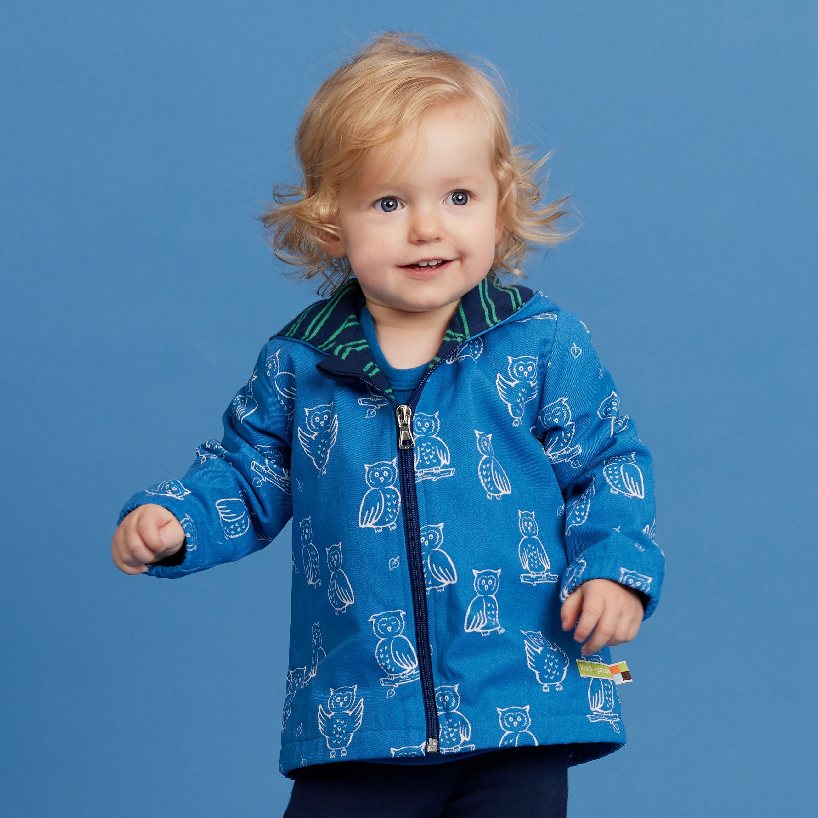 Veste coupe-vent en Coton bio déperlant avec doublure jersey - Loud and Proud