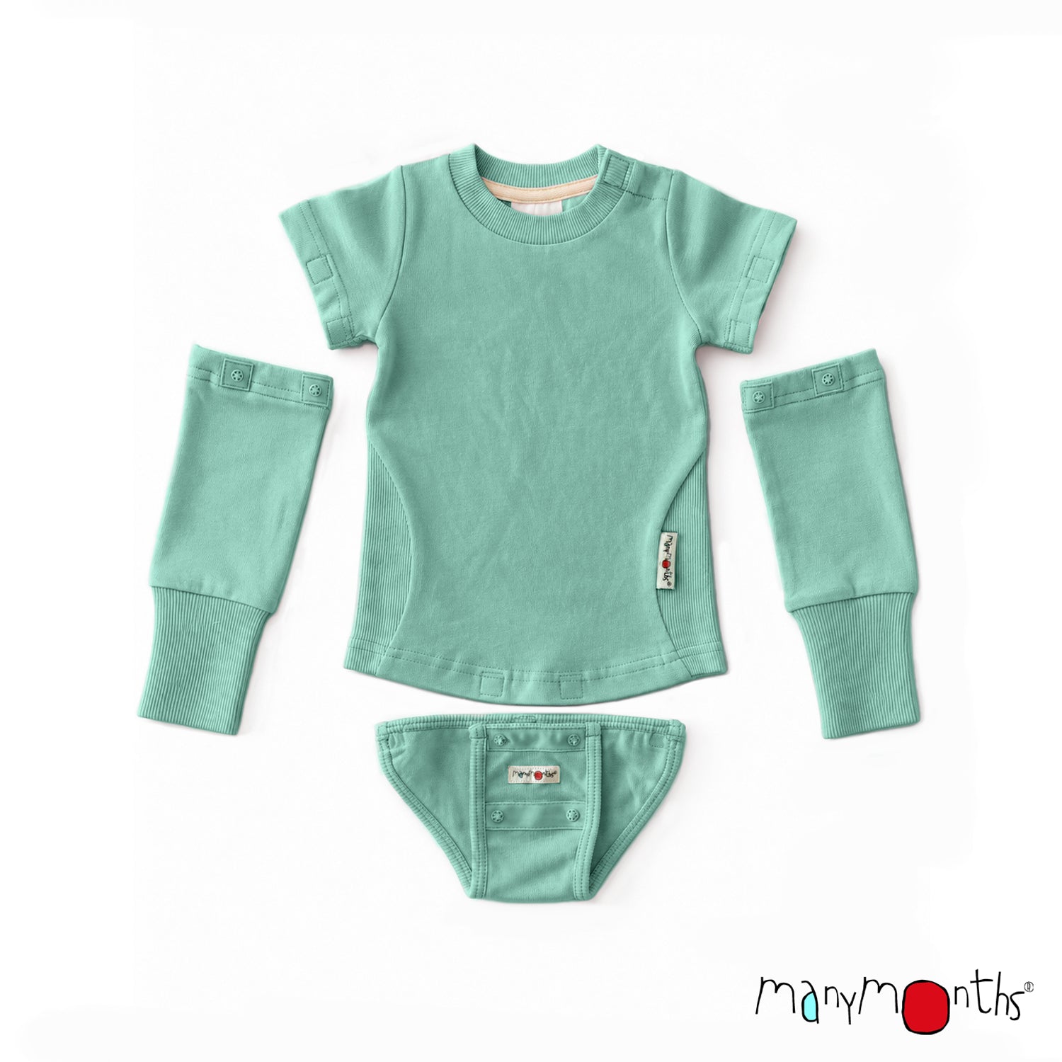 Body bébé évolutif 4-en-1 chanvre et coton bio - ManyMonths ECO Hempies