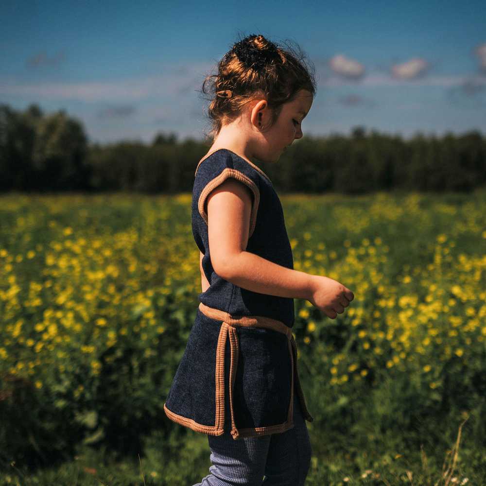 Manymonths fantasy collection - Tunique médiévale en laine mérinos enfant