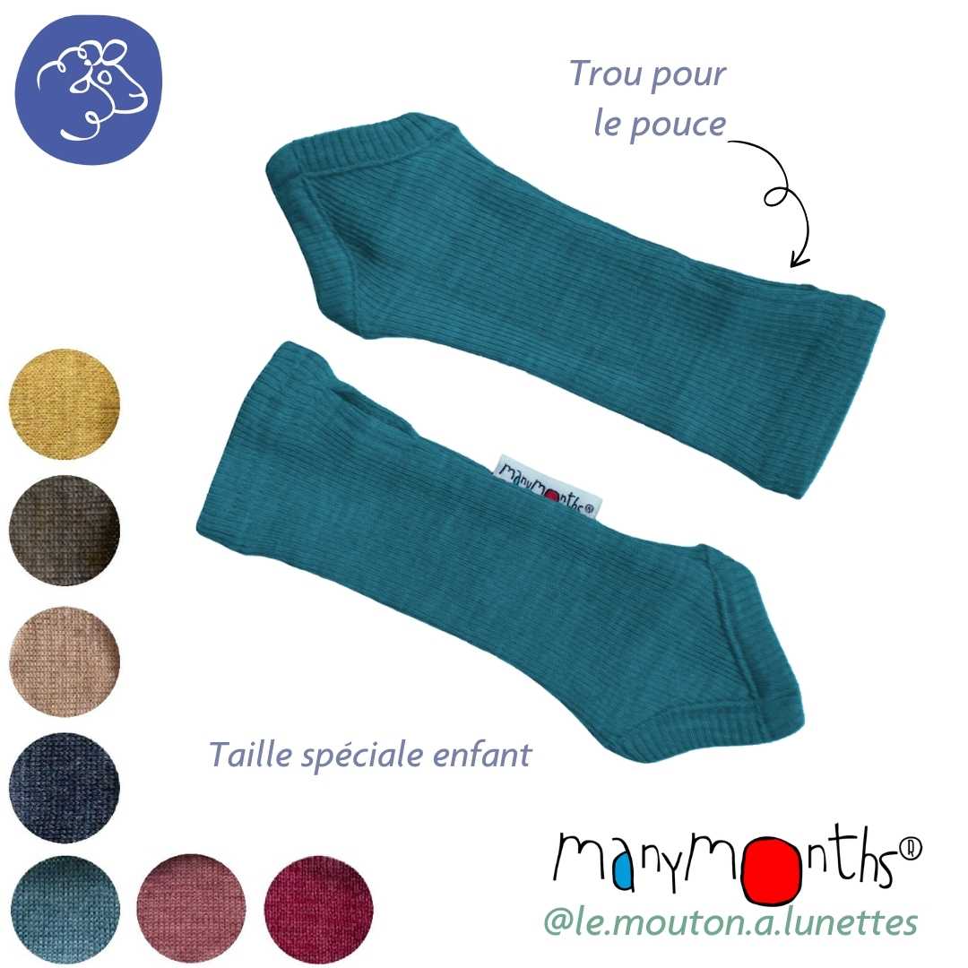 mitaines enfant laine mérinos ManyMonths
