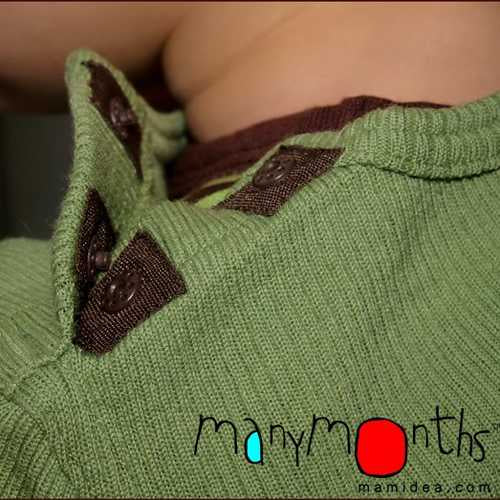 Tricot manches longues en laine mérinos enfant - ManyMonths