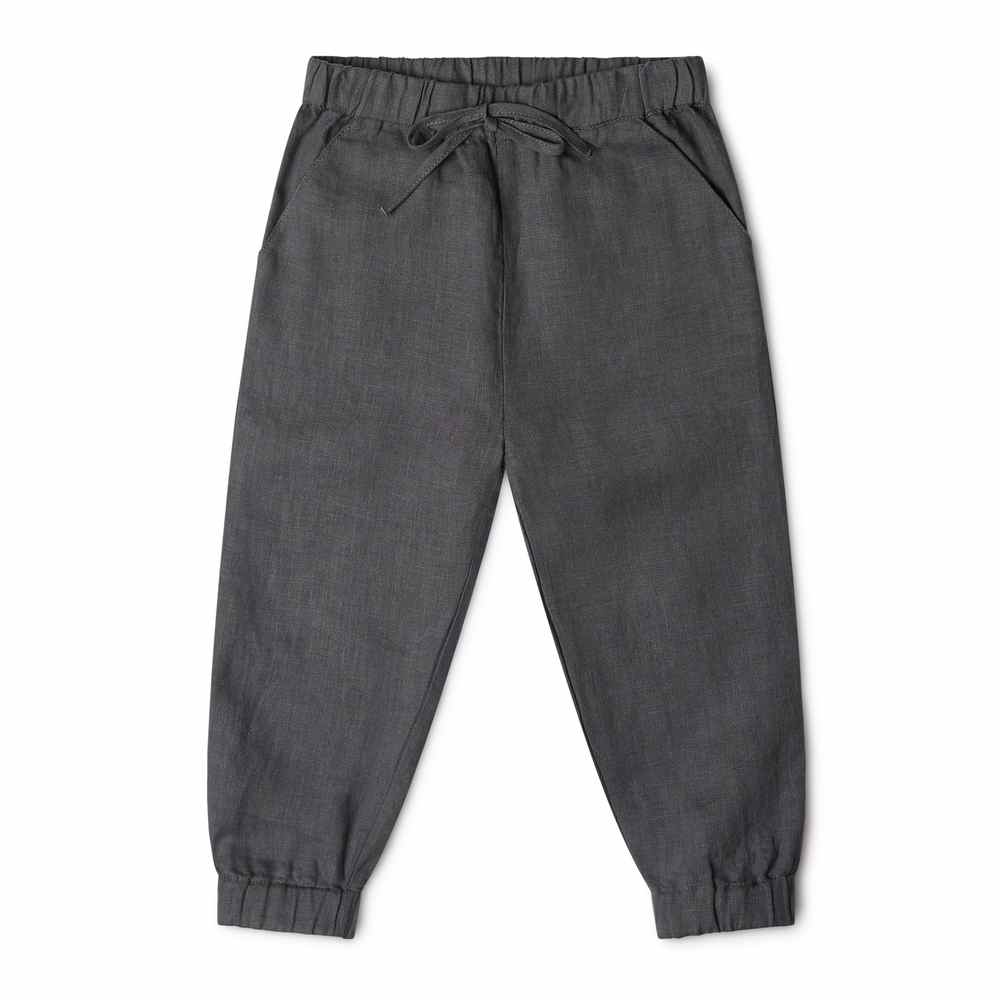 Pantalon En Lin Pour Enfant - Taille élastique - Unisexe 3-10 Ans - Léger Et Doux Pour L'été - 9