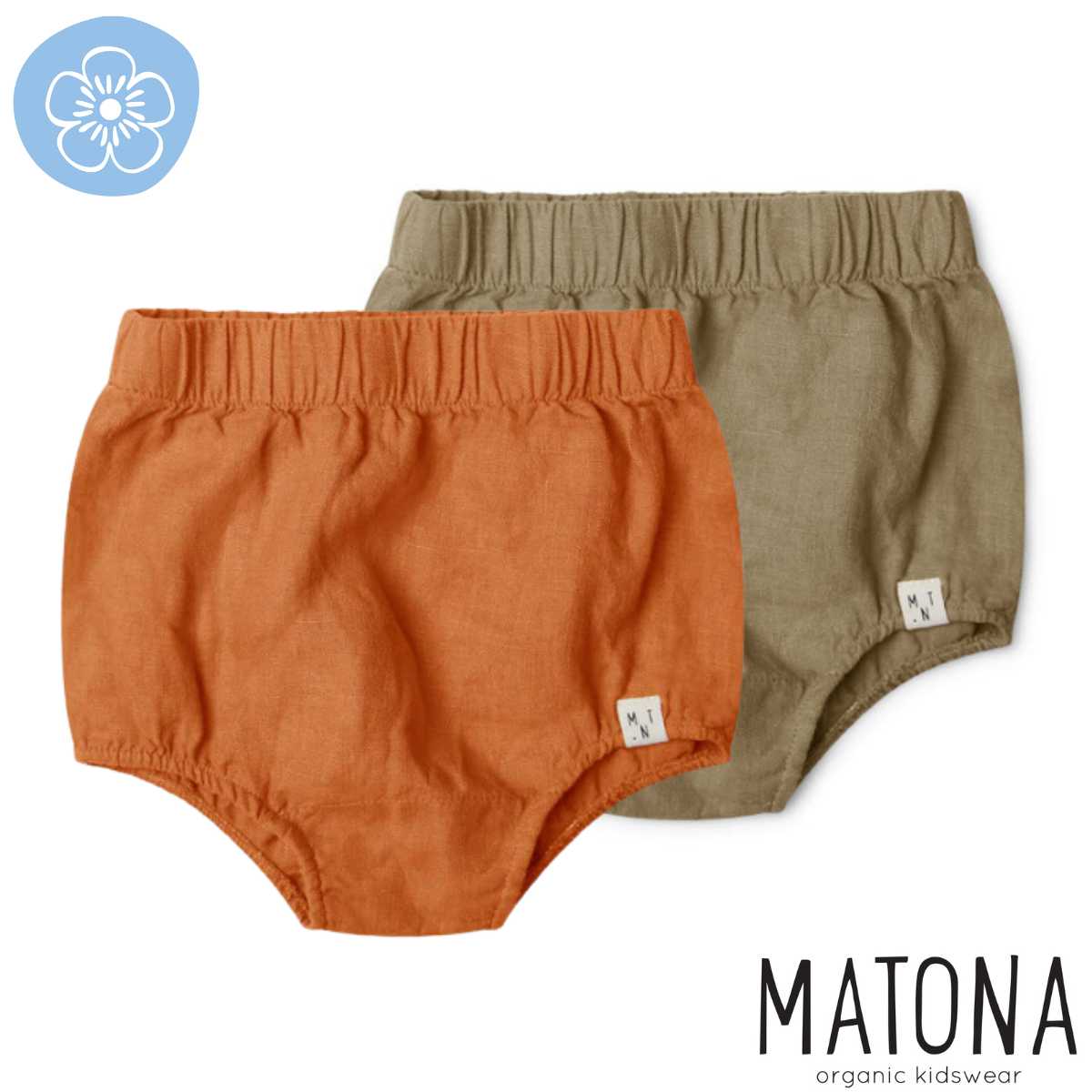bloomer en lin short bébé lin matona