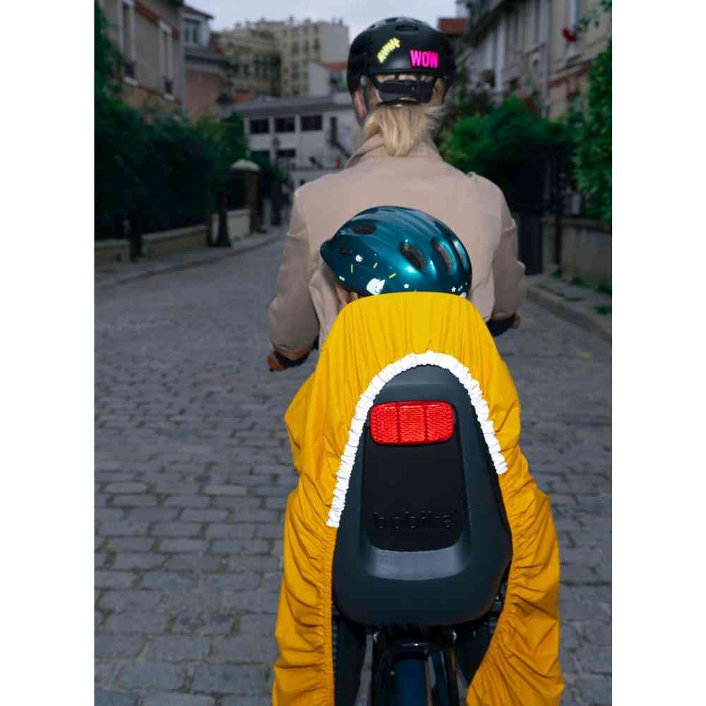 Imperméable rainette cape de pluie siège vélo enfant