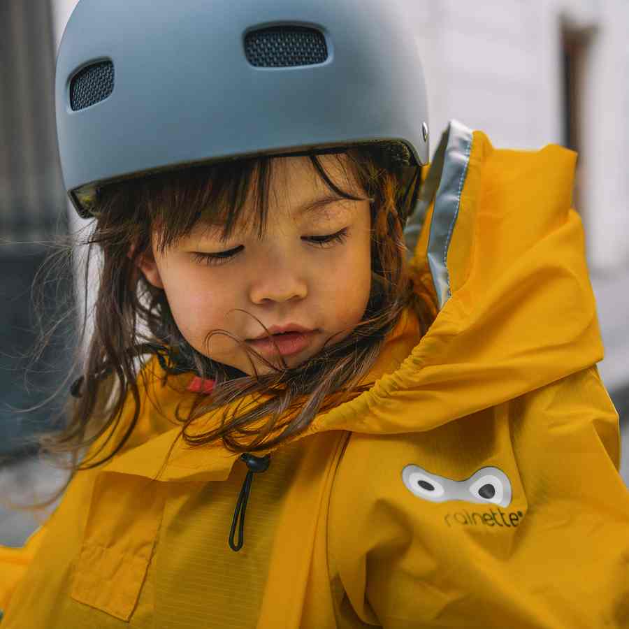 Imperméable rainette cape de pluie siège vélo enfant