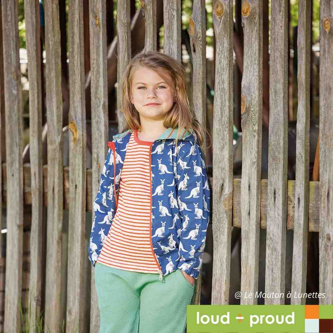 Veste coupe-vent en coton bio déperlant - Loud and Proud