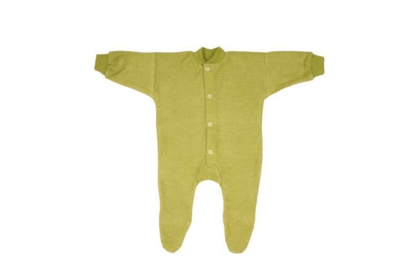 Pyjama bébé une pièce en éponge de laine mérinos Cosilana