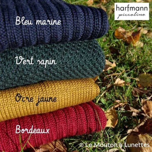 Couleurs laine merinos tricots Harfmann low