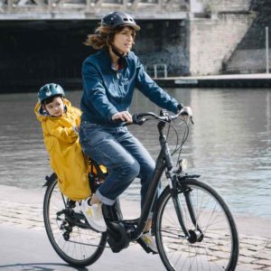 Poncho rainette cape de pluie siège vélo enfant